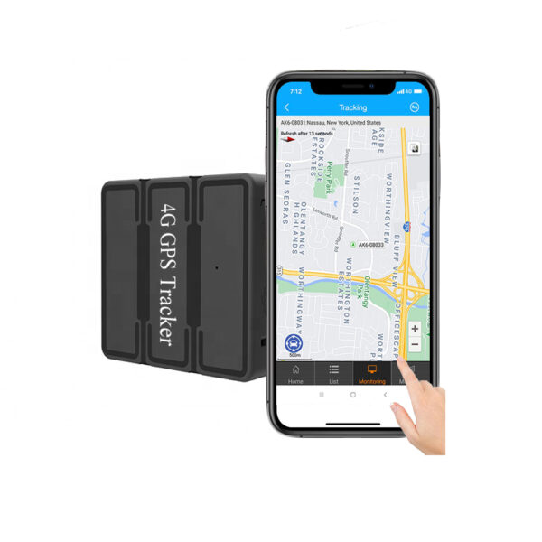 4G Magnetic Hidden GPS Tracker for Vehicles with One Month Subscription Real Time Portable Wireless Car Tracking Device Long Life Battery Location Locator for Trailer Truck Motorcycle Fleet Asset